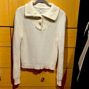 Evereve, Cream, Cotton sweater, size small